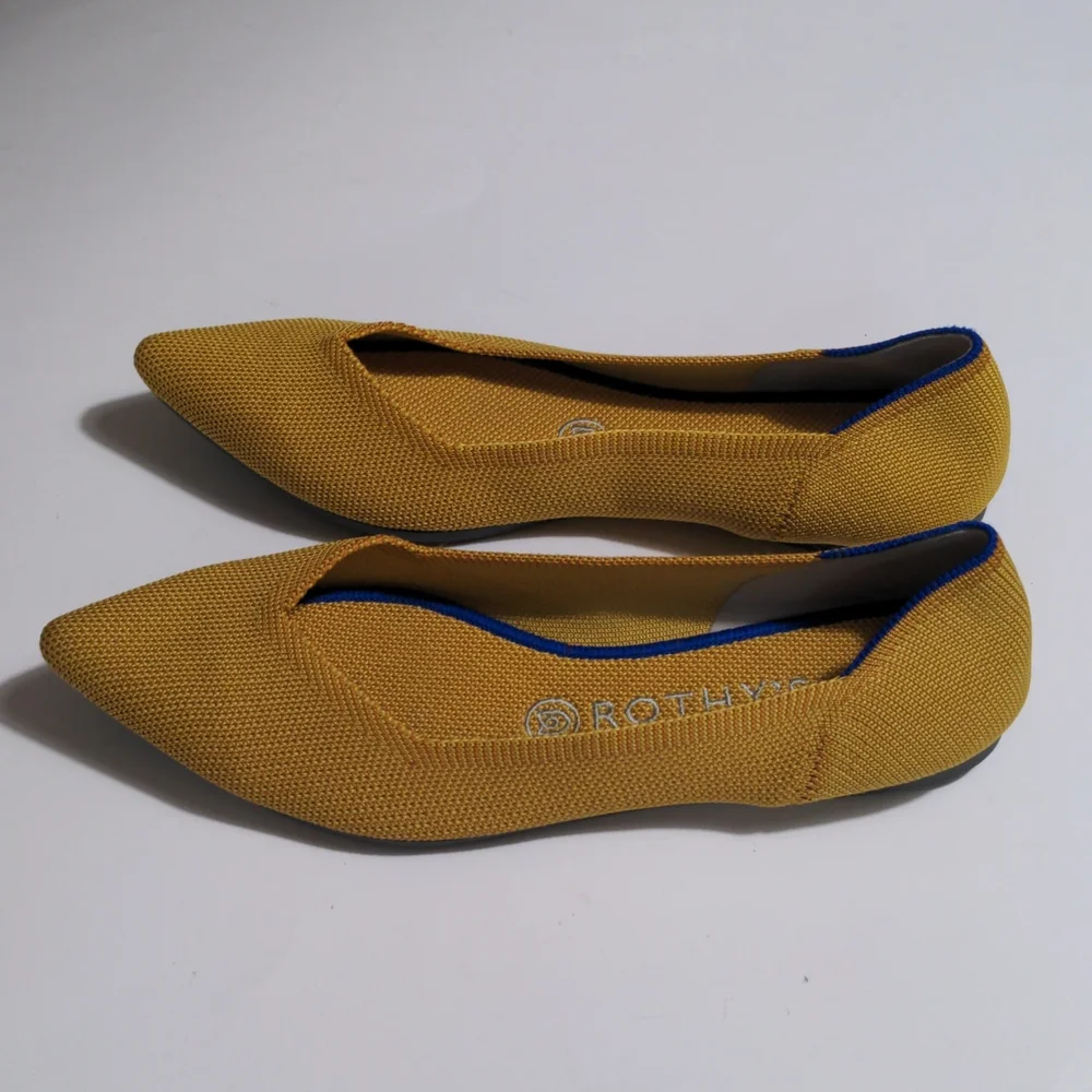 ROTHY'S THE POINT MARIGOLD WOMEN'S FLAT SHOE - Picture 15 of 15